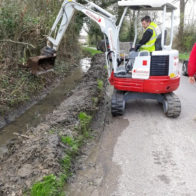 Man and digger
